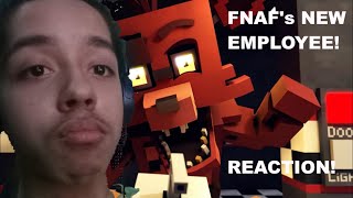 GECKO'S REACTION: FNAF's NEW EMPLOYEE Minecraft Animation.