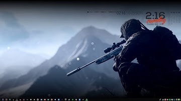 Desktop Wallpaper and Rainmeter Setup Sept 2018