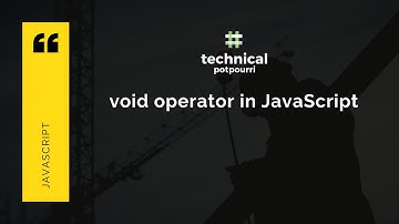 Understand JavaScript Void Operator