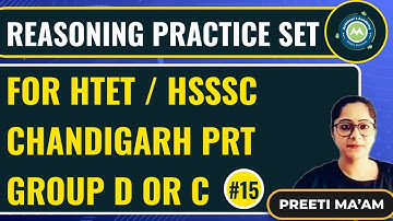 REASONING PRACTICE SET # 15  IMP FOR ALL EXAMS   BY PREETI MAM