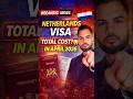 Total Netherlands Visa Cost 2026 💸 Don’t Apply Before This! #netherlandsvisa #NetherlandsVisa #viral