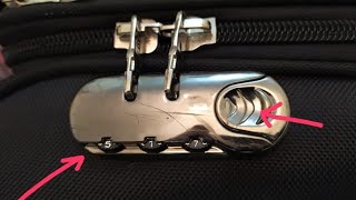 فتح حقيبة السفر في حالة نسيان الكودHow to unlock luggage lock when you forget thé code