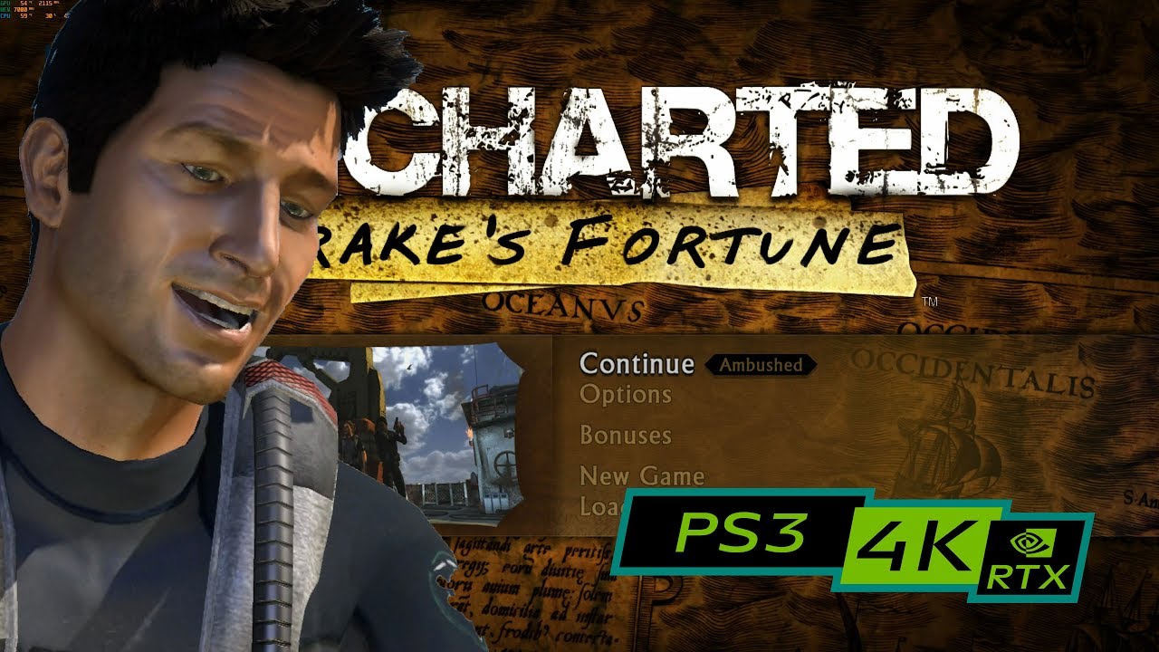 Uncharted: Drake's Fortune / 4K PS3 emulator RPCS3 / RTX 2080ti - YouTube