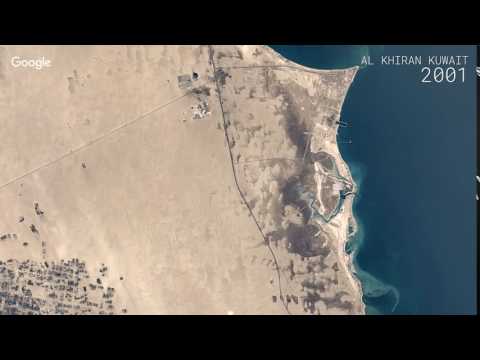 Google Timelapse Al Khiran Kuwait