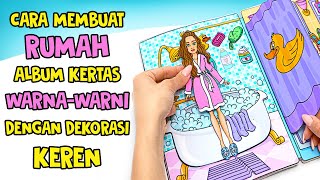 DIY Rumah Boneka Kertas Paling Keren Dalam Album || KERAJINAN SERU DAN MUDAH!