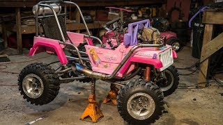 Princess Jeep Custom Exhaust and Chain Guards!