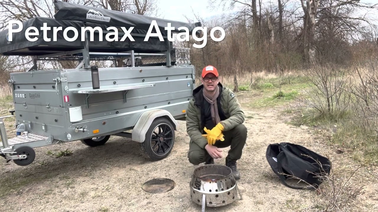 Demo av portabel grill och eldstad; Petromax Atago