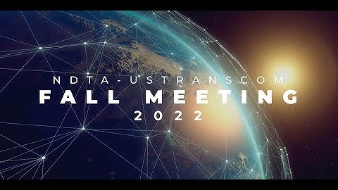 NDTA USTRANSCOM 2022 Fall Meeting