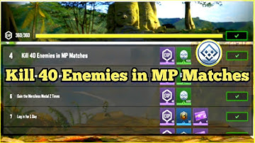 Call Of Duty Mobile Kill 40 Enemies in MP Matches Task Complete