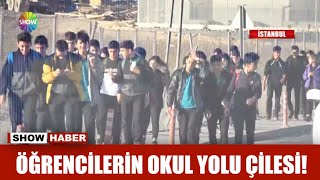 Öğrencilerin okul yolu çilesi!