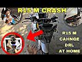 R15M / V4 || DRL LIGHT REMOVE AT HOME STEP BY STEP || R15 M CRASH || #theindrider