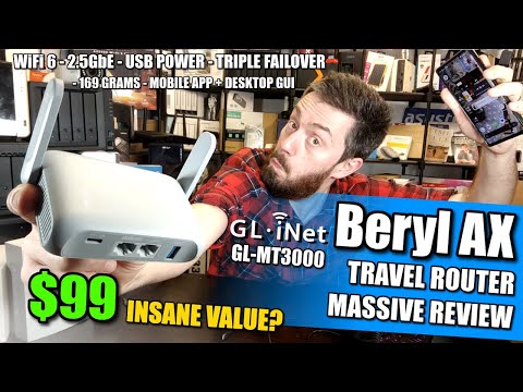 Beryl AX GL-MT3000 Wi-Fi 6 & 2.5G Travel Router Review - INSANE $99 Router?