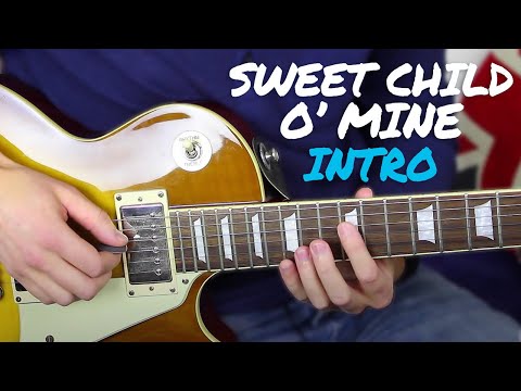 Sweet Child O Mine INTRO Guitar Lesson Tutorial - Guns N Roses Slash