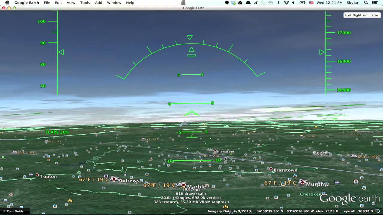 How to Use the Hidden Google Earth Flight Simulator