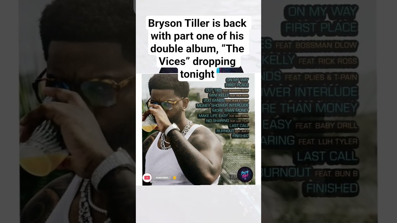 🔥 Bryson Tiller is BACK with The Vices (Part 1) #BrysonTiller #TheVices