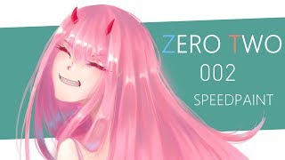 ☆ZERO TWO - 002☆ Speedpaint 【Darling In The Franxx】 by Starimation 6,927 views 6 years ago 2 minutes, 30 seconds