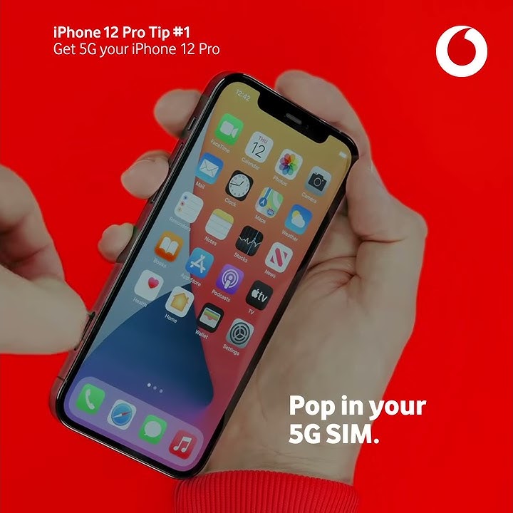 iPhone 12 Pro tip 1 | Get 5G on your iPhone 12 | Vodafone UK
