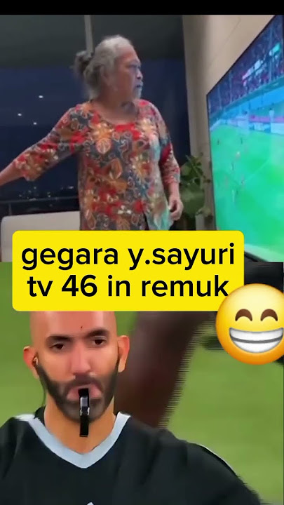 nenek nenek marah pukul tv indonesia kalah dari arab saudi#footballfunny