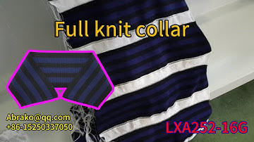 full knit collar with narrowing shape design