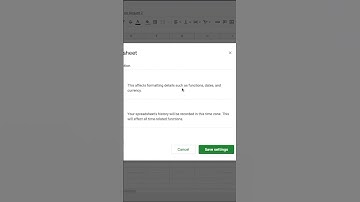 Save Country and Time Zone Settings In Google Sheets