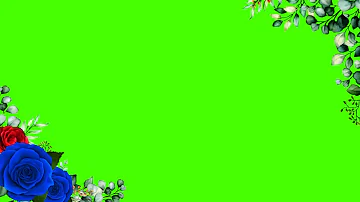 Floral frame animation on green screen Beautiful Floral Wedding Invitation Video