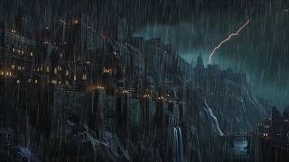 🏰 Improve Sleep Pattern with Rain In Massive Gothic City 🏰 Unwind & Relax with  Calm Rain