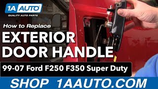 How to Replace Exterior Door Handle 99-15 Ford F250 Super Duty 