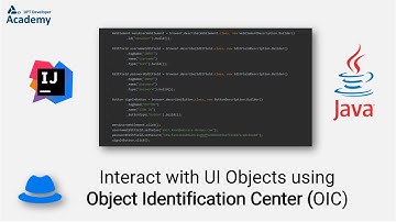 Interact with UI Objects using Object Identification Center (IntelliJ)