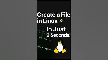 Create a File in Linux | Create a File in Linux Using One Command | #shorts