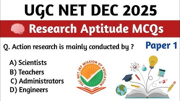 Research Aptitude UGC NET Dec 2025 | Research Aptitude UGC NET Paper 1| Research Aptitude Mcqs