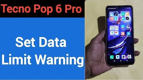 how to set data limit warning,Tecno Pop 6 Pro me data limit kaise set kare