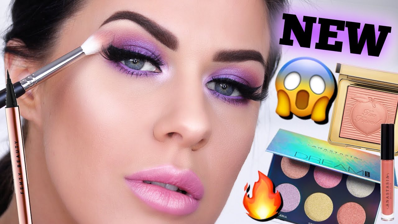 GET READY WITH ME!! | TESTING A FULL FACE OF NEW MAKEUP!! FENTY, TOO ...