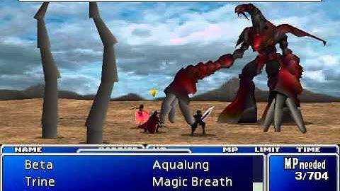 Final Fantasy 7 Ruby Weapon Battle 4xCut