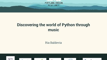 Ria Baldevia - Discovering the world of Python through music - PyCon 2016