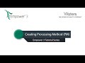 Empower 3  how to create processing method  process the data