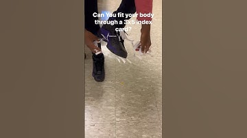 Can you fit your whole body through a 3x5 index card! #afterschool #dalisha #steam #stem #excel