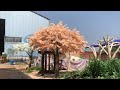 Chinese factory making 4 meter height pink artificial cherry trees