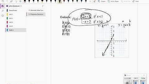 2.2 Piecewise Functions