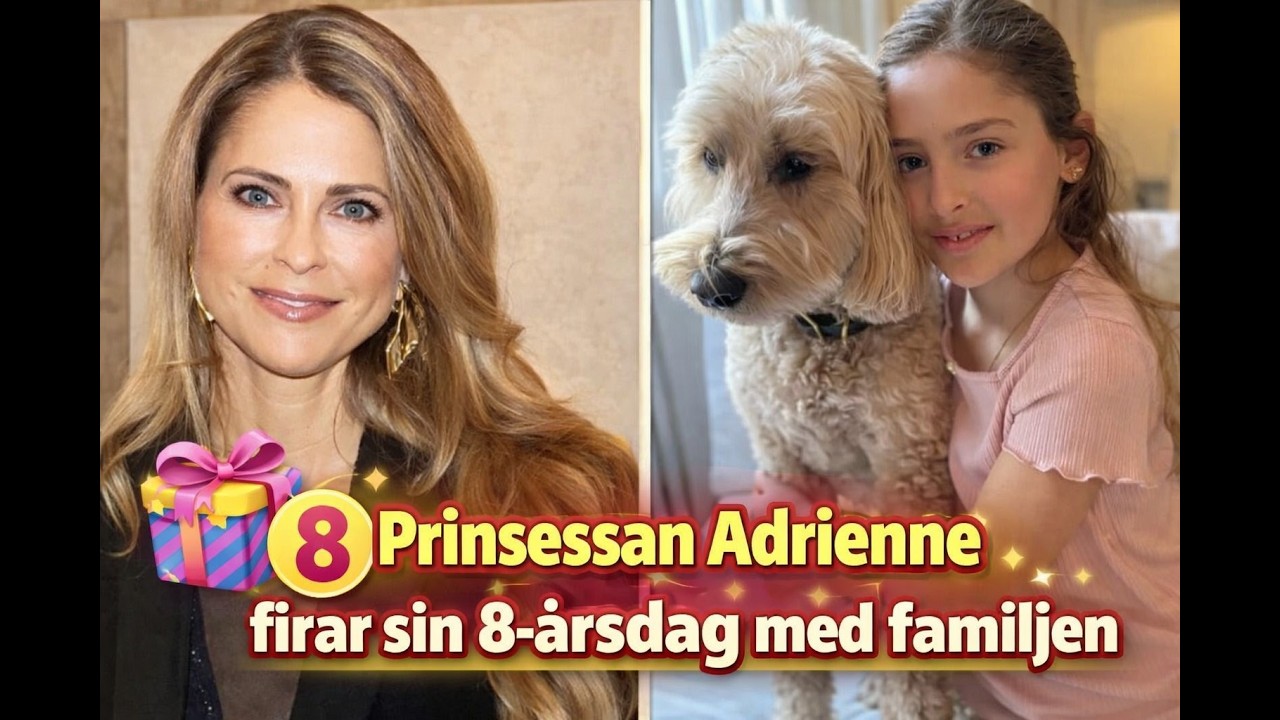Prinsessan Adrienne firar sin 8 årsdag med familjen