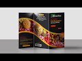 How to Create Tri Fold Food Brochure Design in Photoshop