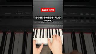 Take Five Dave Drubeck - piano tutorial