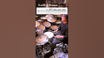 Basic Reverse Paradiddle Fill🥁 Lesson 198 #shorts #drumlesson #drumfill  #drums #drumtechnique