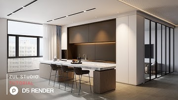 D5 Render realistic interior rendering tutorial | Pantry 130