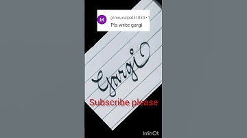 "Gargi" requested name #art #viralshort #short #calligraphy #trending