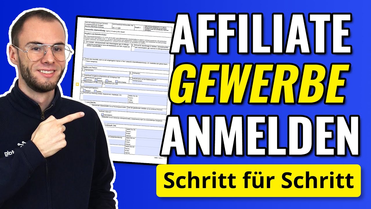 Affiliate Marketing Gewerbe anmelden (2024) Komplettes Tutorial (PLUS