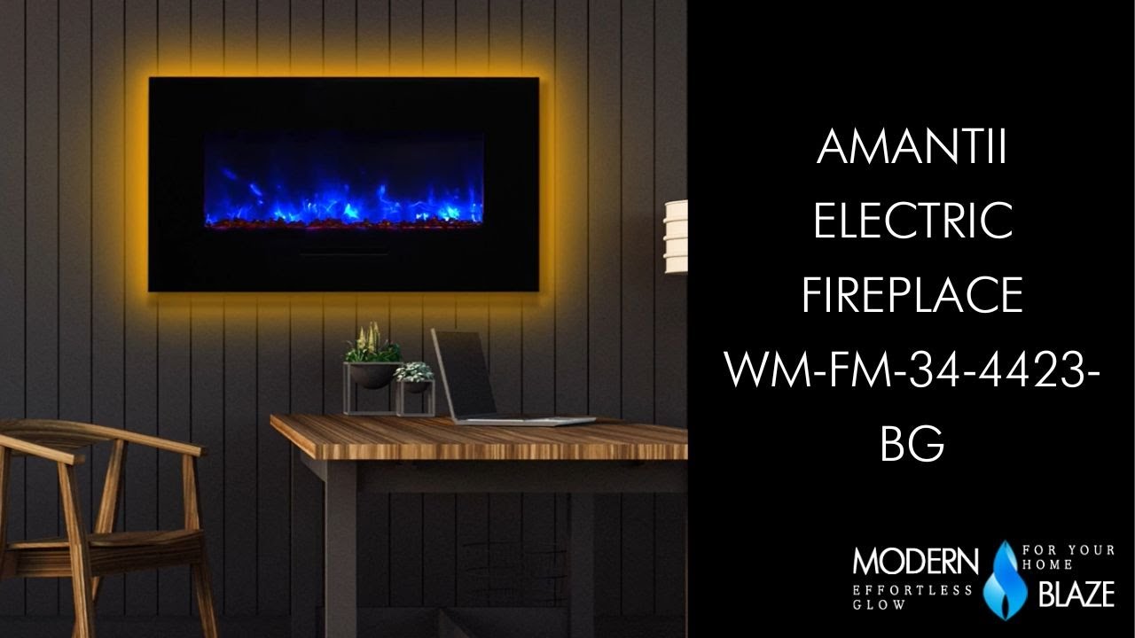 Amantii 44" Electric Fireplace - WM-FM-34-4423-BG