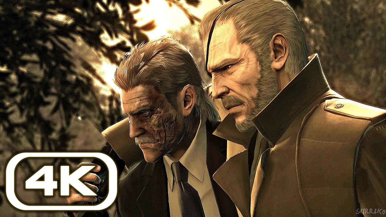 Snake Meets Big Boss Scene 4K ULTRA HD (Metal Gear Solid 4 Ending) - YouTube