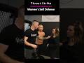 Throat Strike for WOMEN'S SELF DEFENSE against a Larger Person #selfdefenseforwomen #selfdefensetips