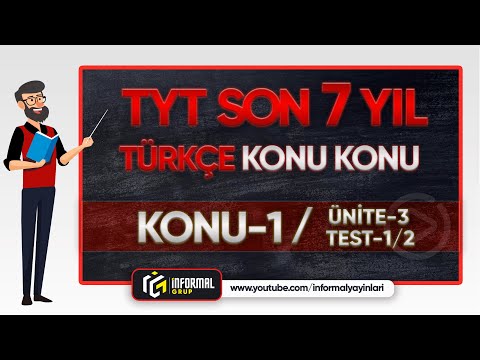 2025 TYT SON 7 YIL TÜRKÇE KONU KONU ÇIKMIŞ SORULAR |PARAGRAFTA ANLATIM| TEST 1-2