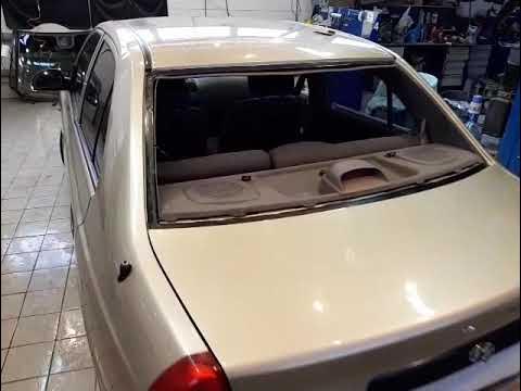 Хендай акцент как снять заднее стекло Установка заднего стекла Hyundai Accent - YouTube